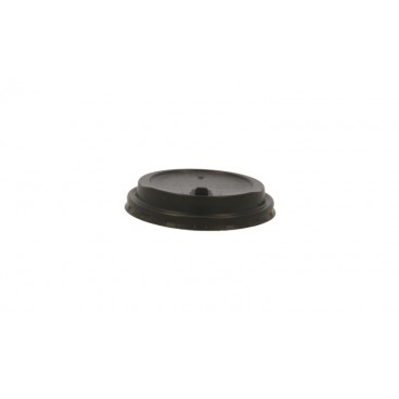 #COF-0200-CRT-Z01 Capace din PP, negre cu orificiu pentru bauturi calde, D90 mm