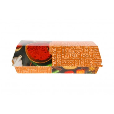 #CTR-CRTSTF-1400 Caserole din carton pentru panini, 195 x 75 x 70 mm, street food