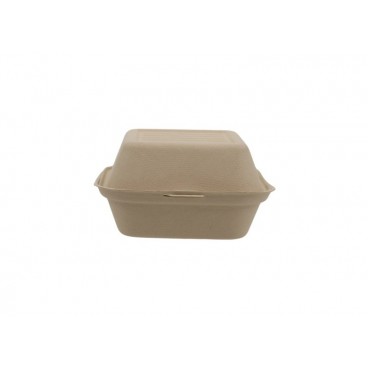 #CTR-BIO-1400 Caserole BIO natur, burger, 150 x 155 x 85 mm, 460cc